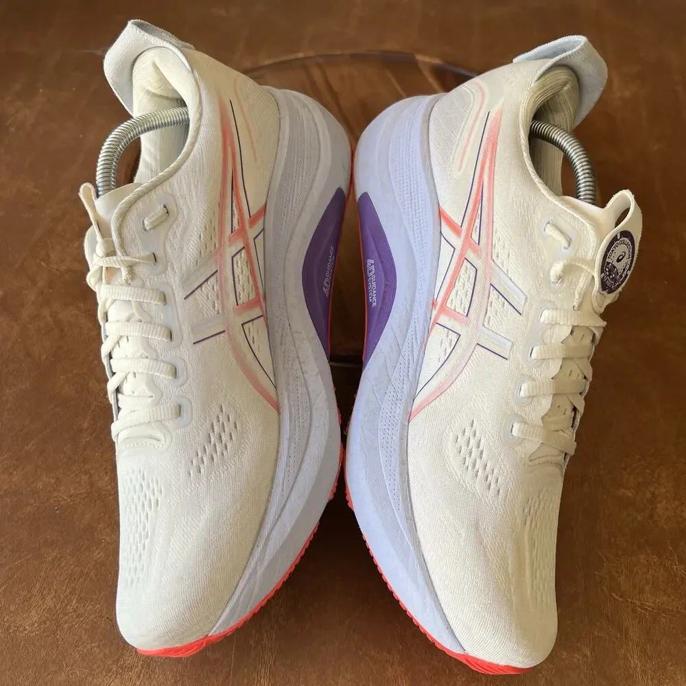 ASICS GEL-Kayano 32 Supportive Mens 11 Cream Purple Tokyo Running Shoes Sneakers - Picture 3 of 16